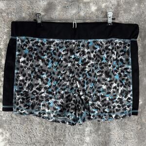 Zone Pro Plus Size 2X Abstract Casual Pull On Shorts Black Gray